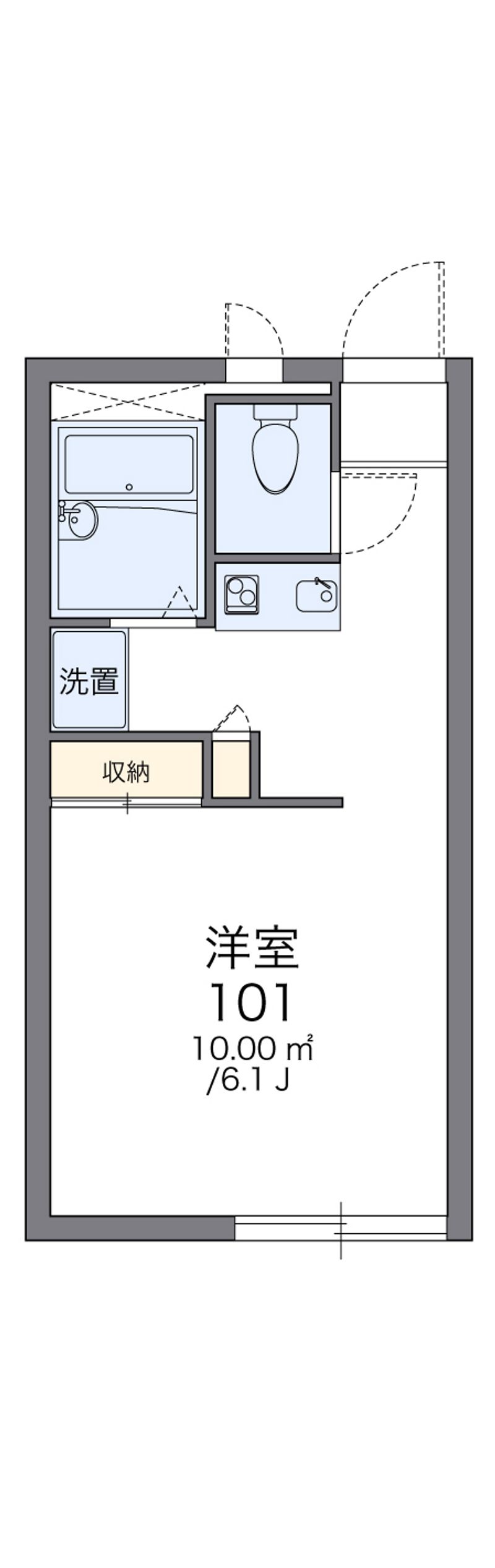 レオパレスサンシャイン福栄 間取図