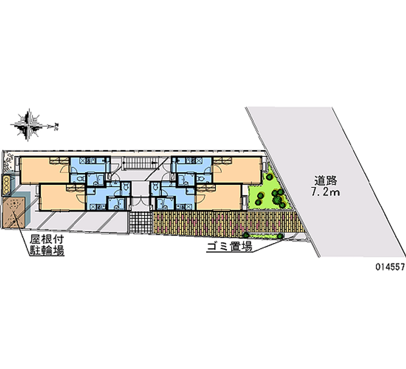 レオパレスドミール久が原 区画図