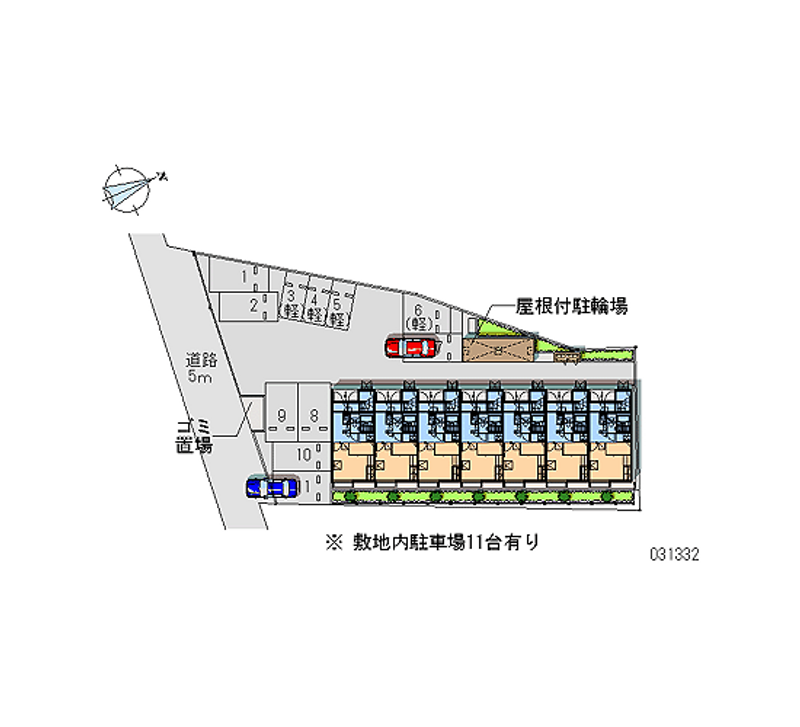 レオパレスファミーユⅢ 月極駐車場