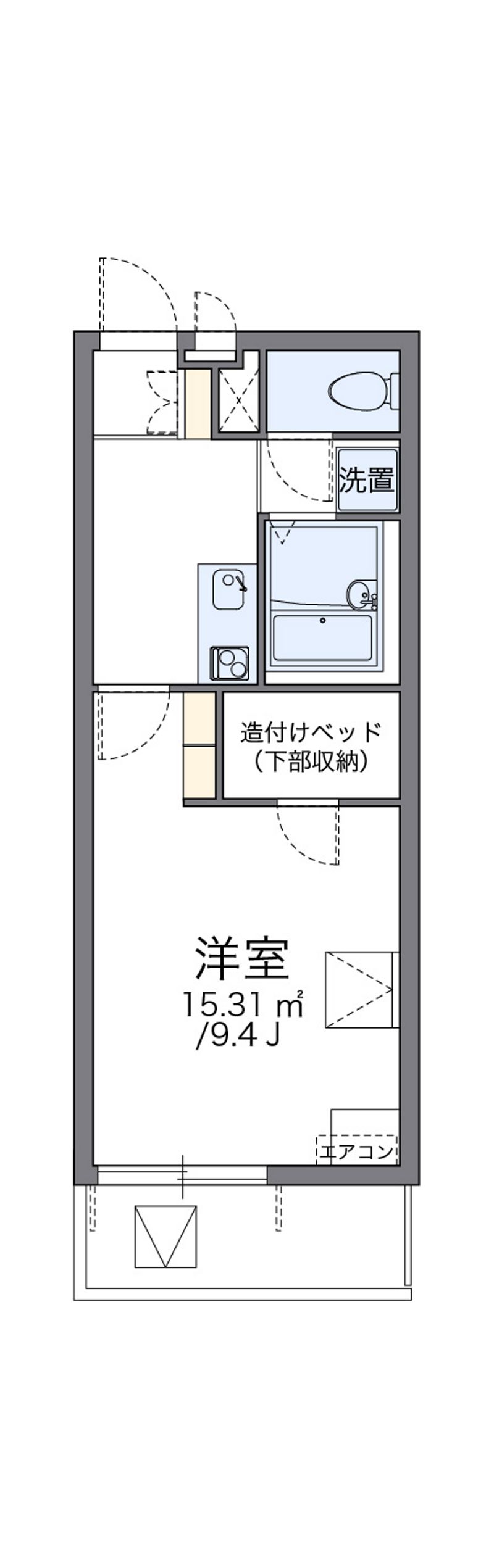 レオパレスラーラ 間取図