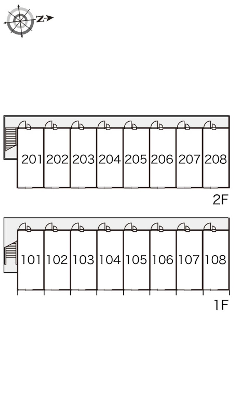 レオパレス白山 間取り配置図