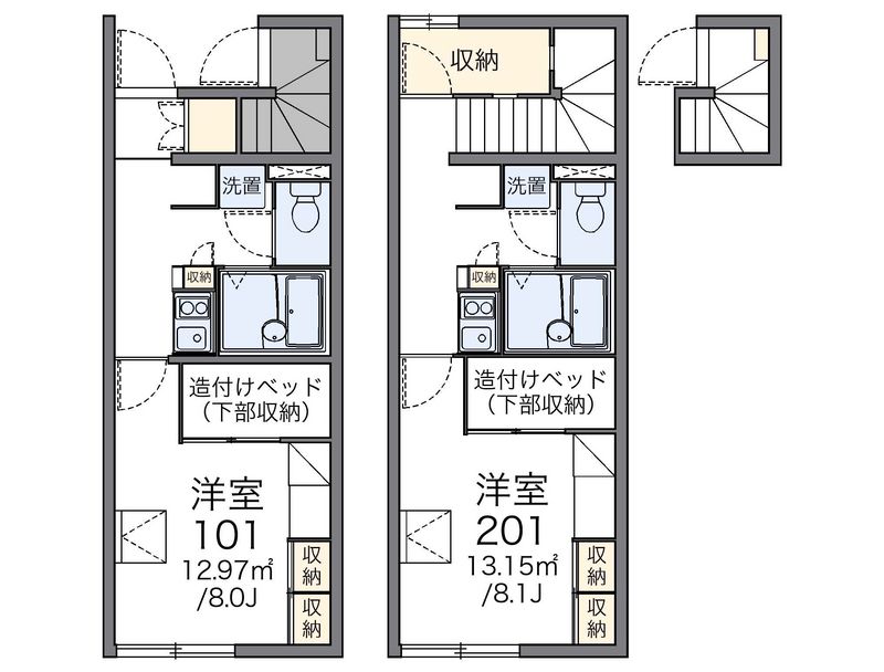 レオパレスマルイⅡ 間取図