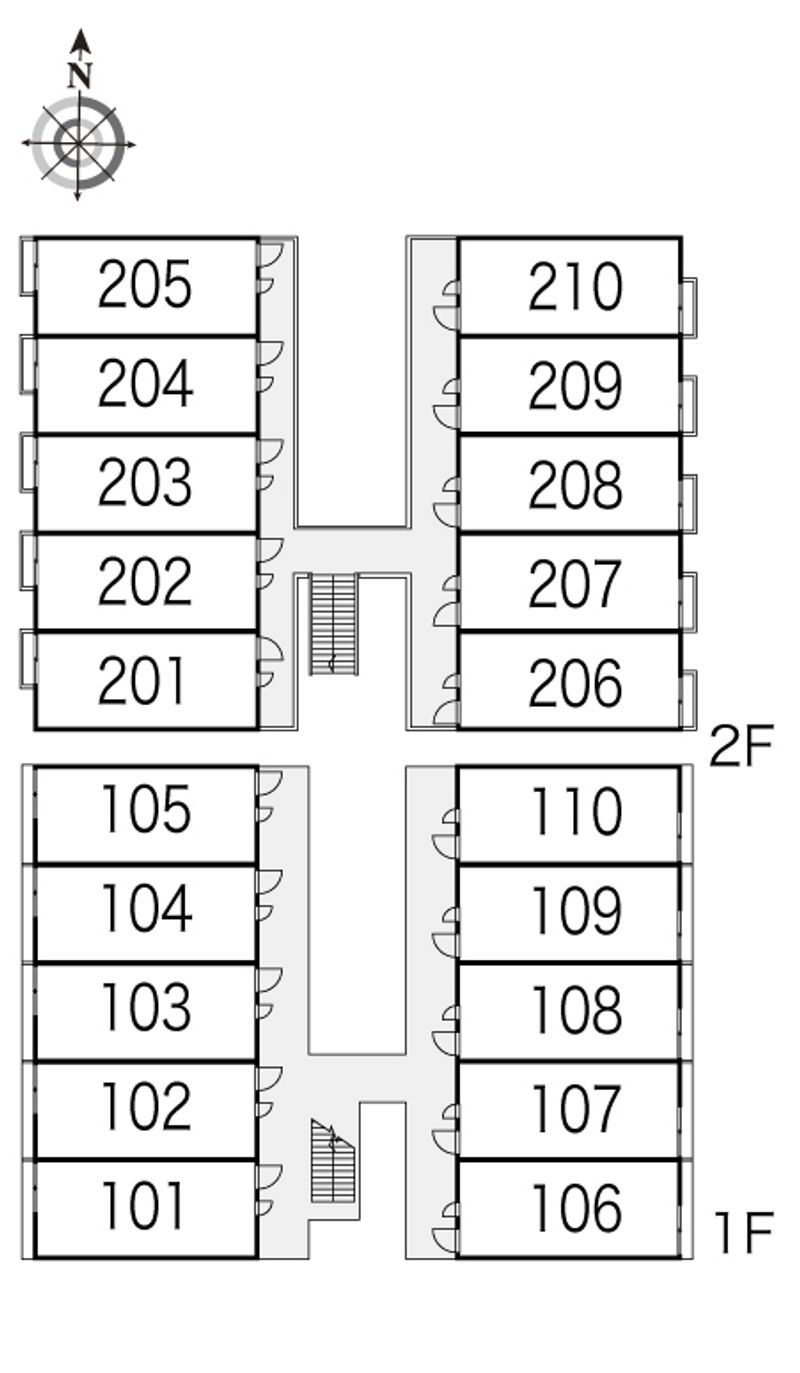 レオパレスマルイト１ 間取配置図