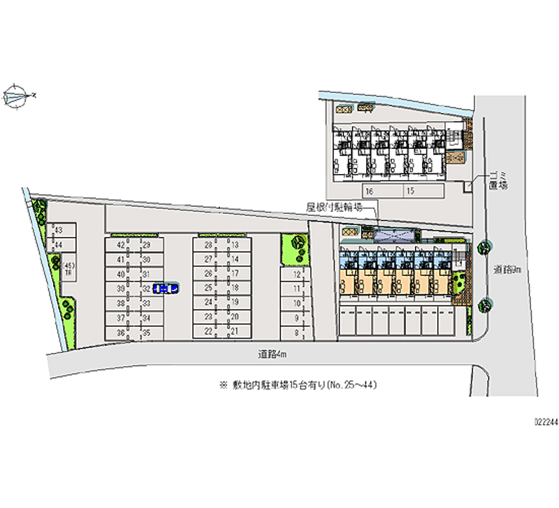 レオパレス蕉治 月極駐車場