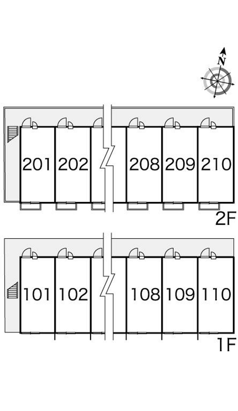 レオパレスみなみ 間取り配置図
