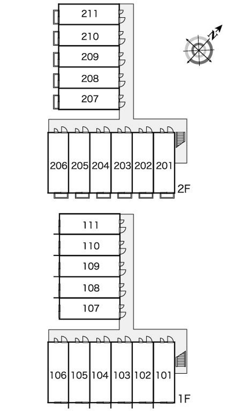 レオパレスベルファミーユ 間取配置図
