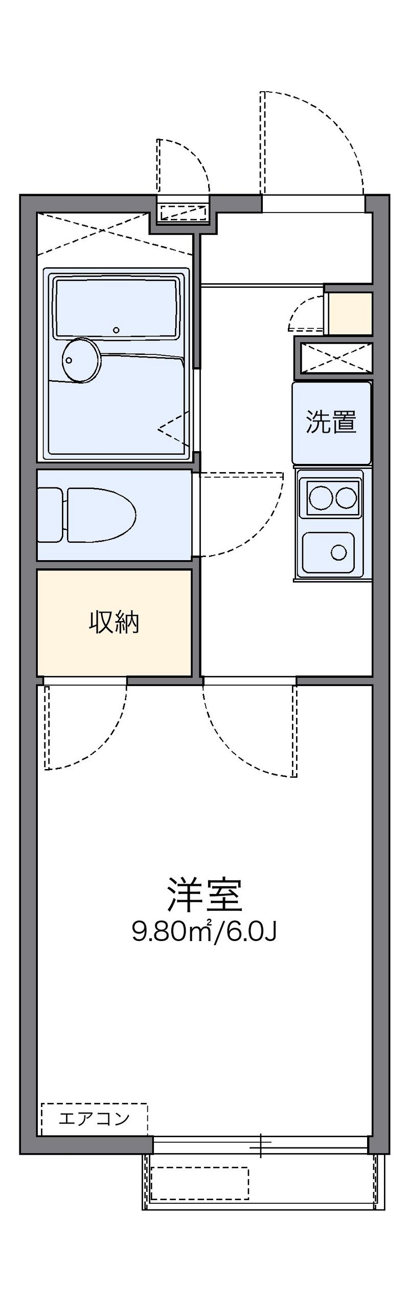 レオパレス京都 間取図