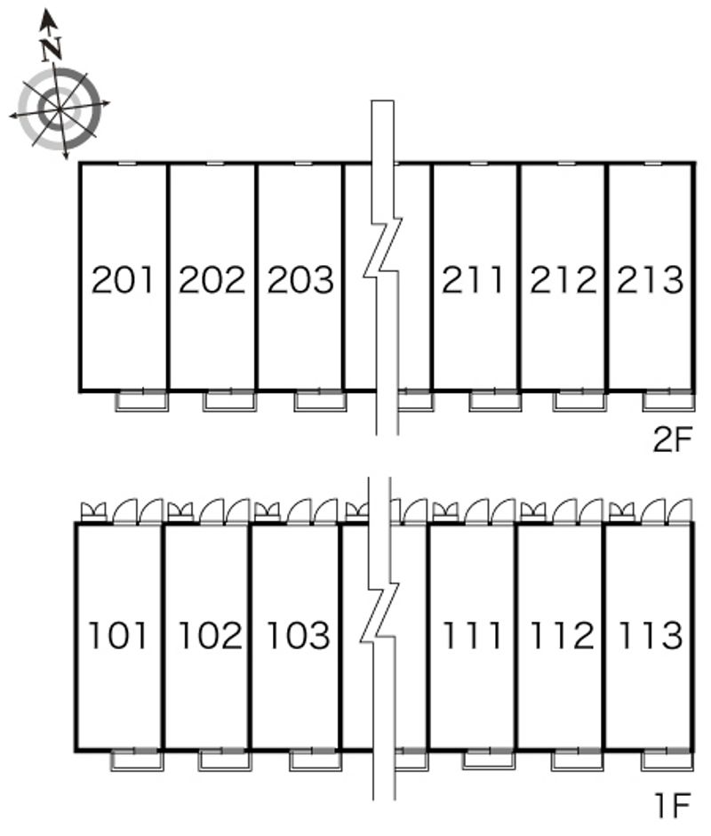 レオパレスネオコスモ 間取配置図
