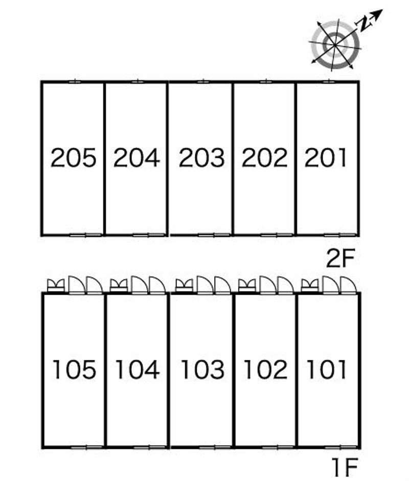 レオパレスプリマベーラ 間取配置図