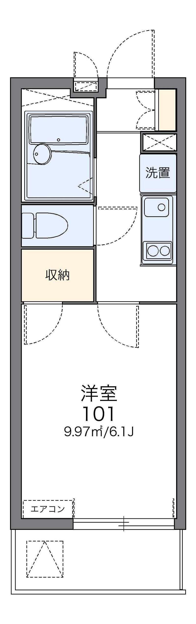 レオパレスアミティエ 間取図