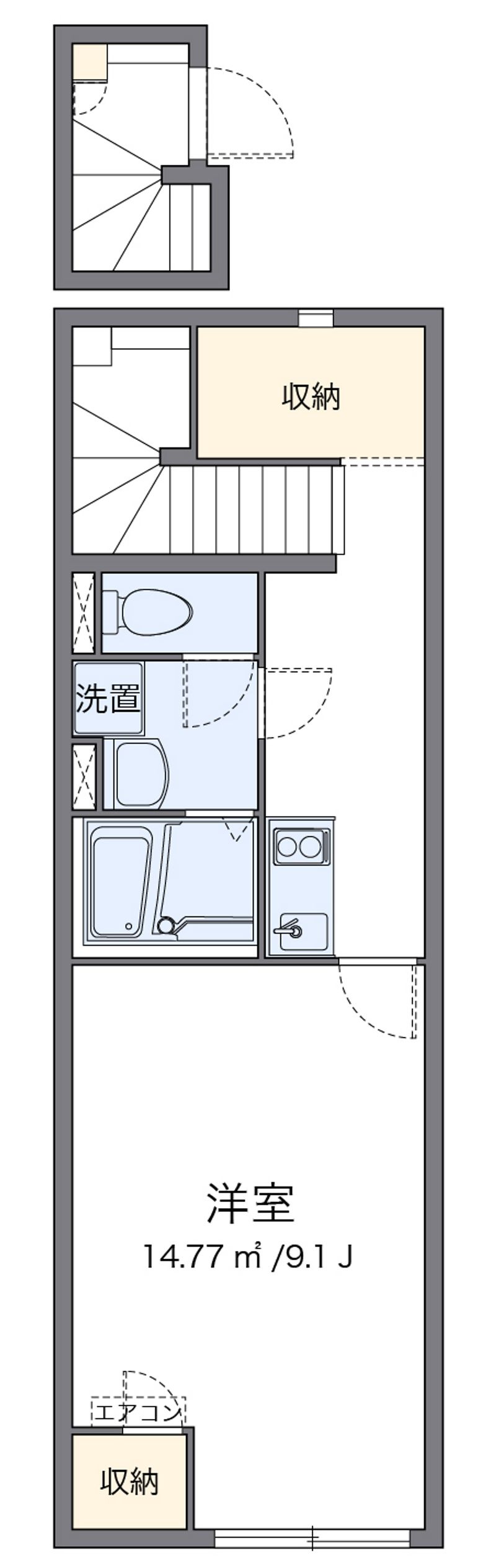 クレイノ井戸浜 間取図