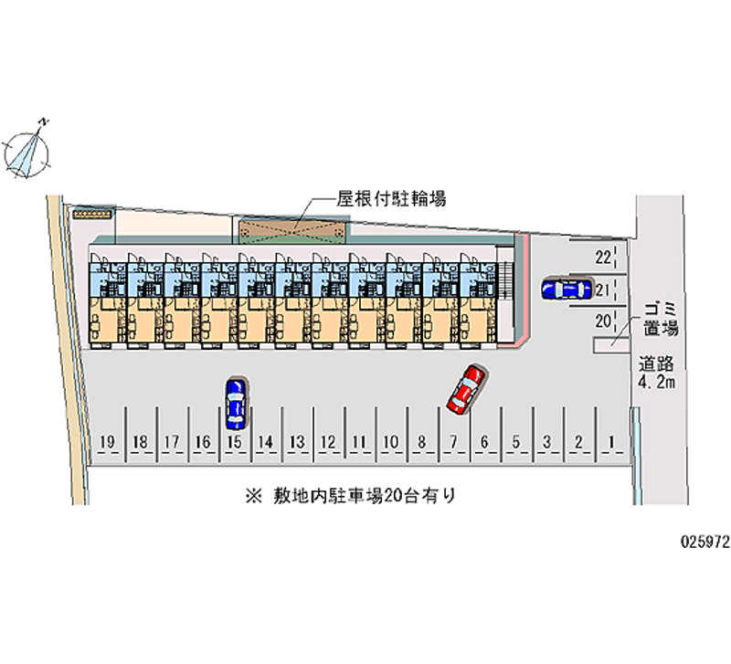 レオパレスハーモニー 月極駐車場