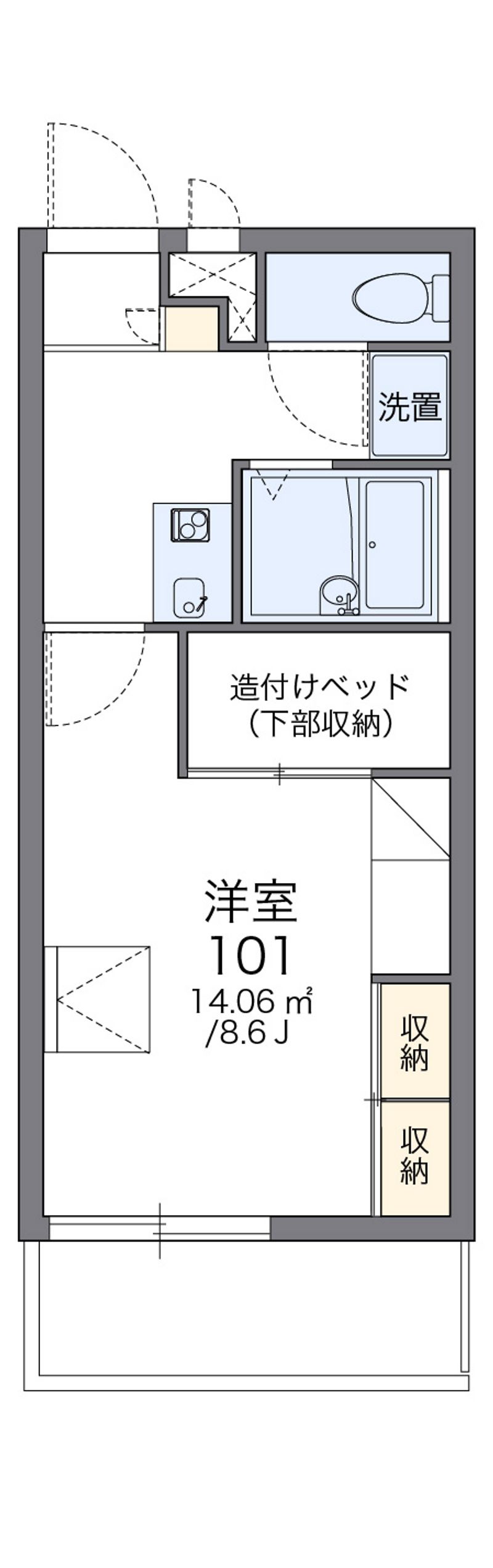 レオパレスアニマート 間取図