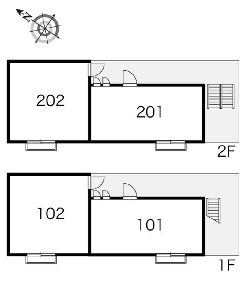 レオパレス楠３ 間取配置図
