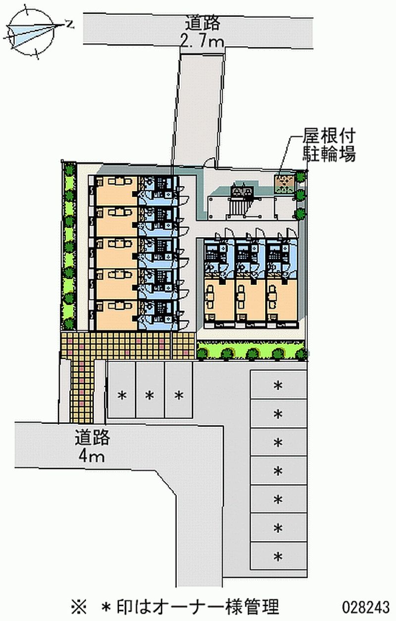レオパレス若葉 区画図