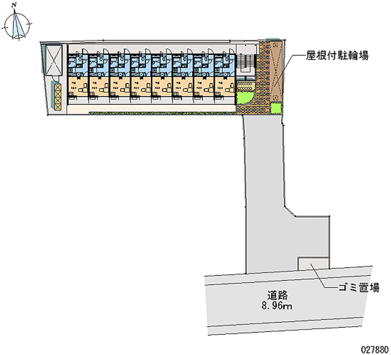レオパレス亀岡駅前 区画図