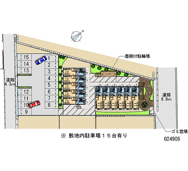 レオパレス大塚 月極駐車場