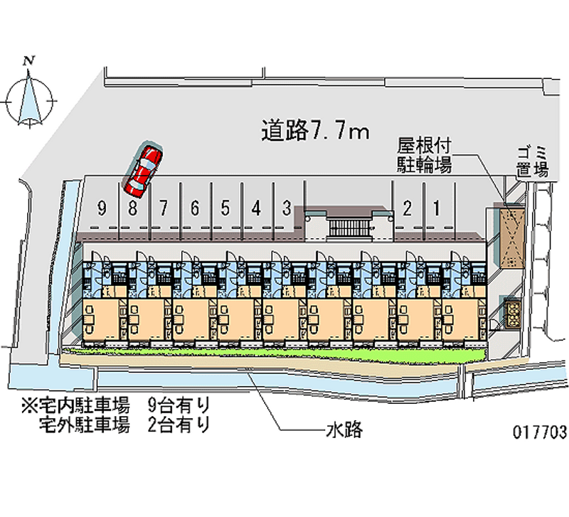 17703 Monthly parking lot