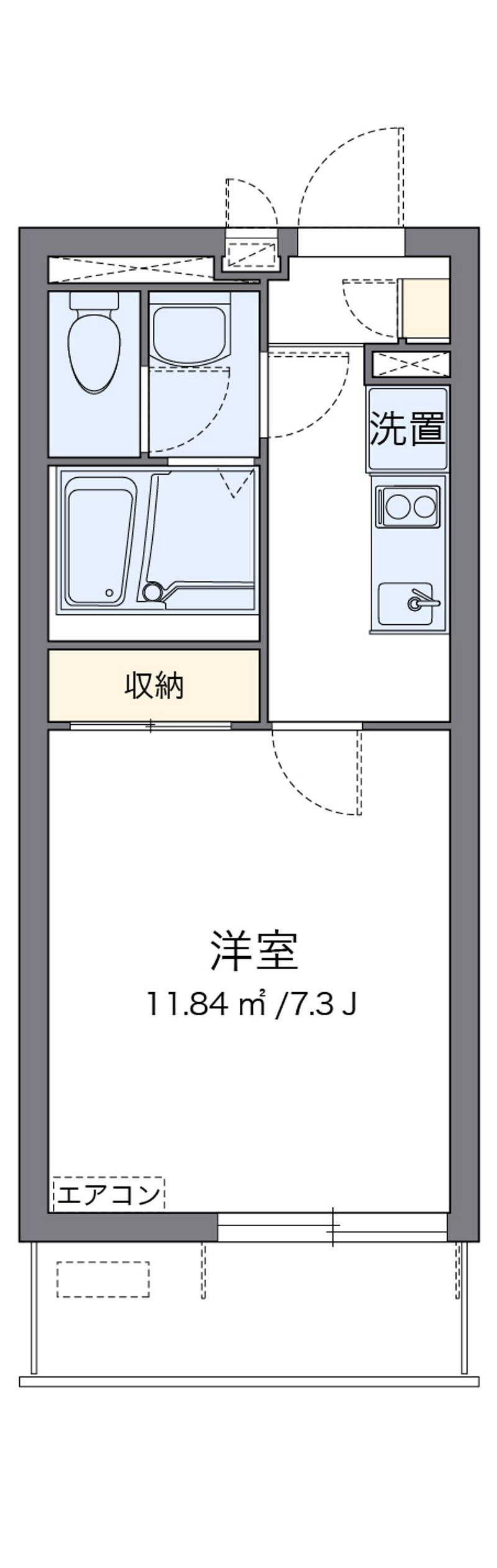 クレイノ善進本町 間取図