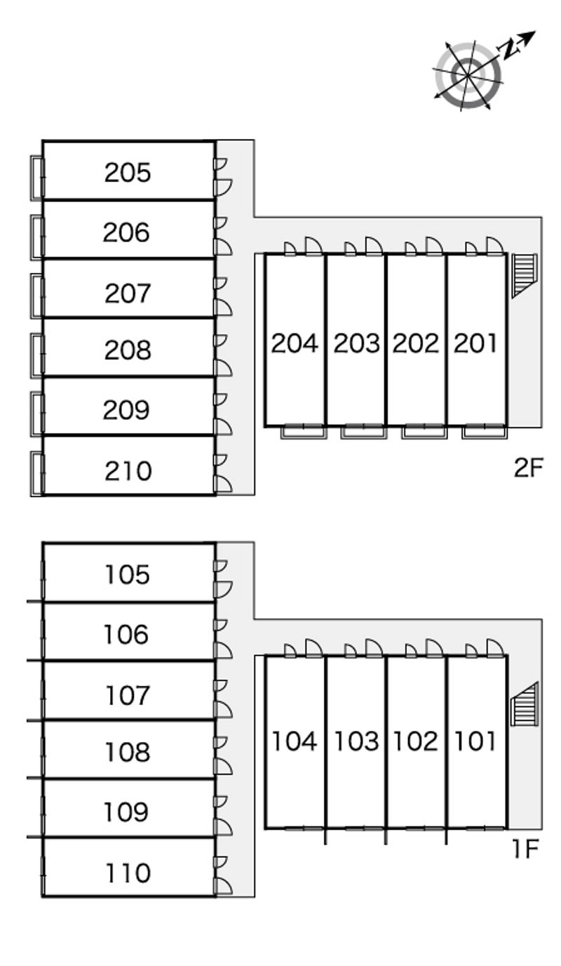 レオパレス和光 間取配置図