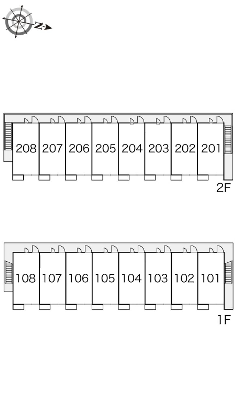 レオパレスエチュード 間取配置図