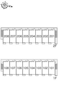 レオパレスエチュード 間取配置図
