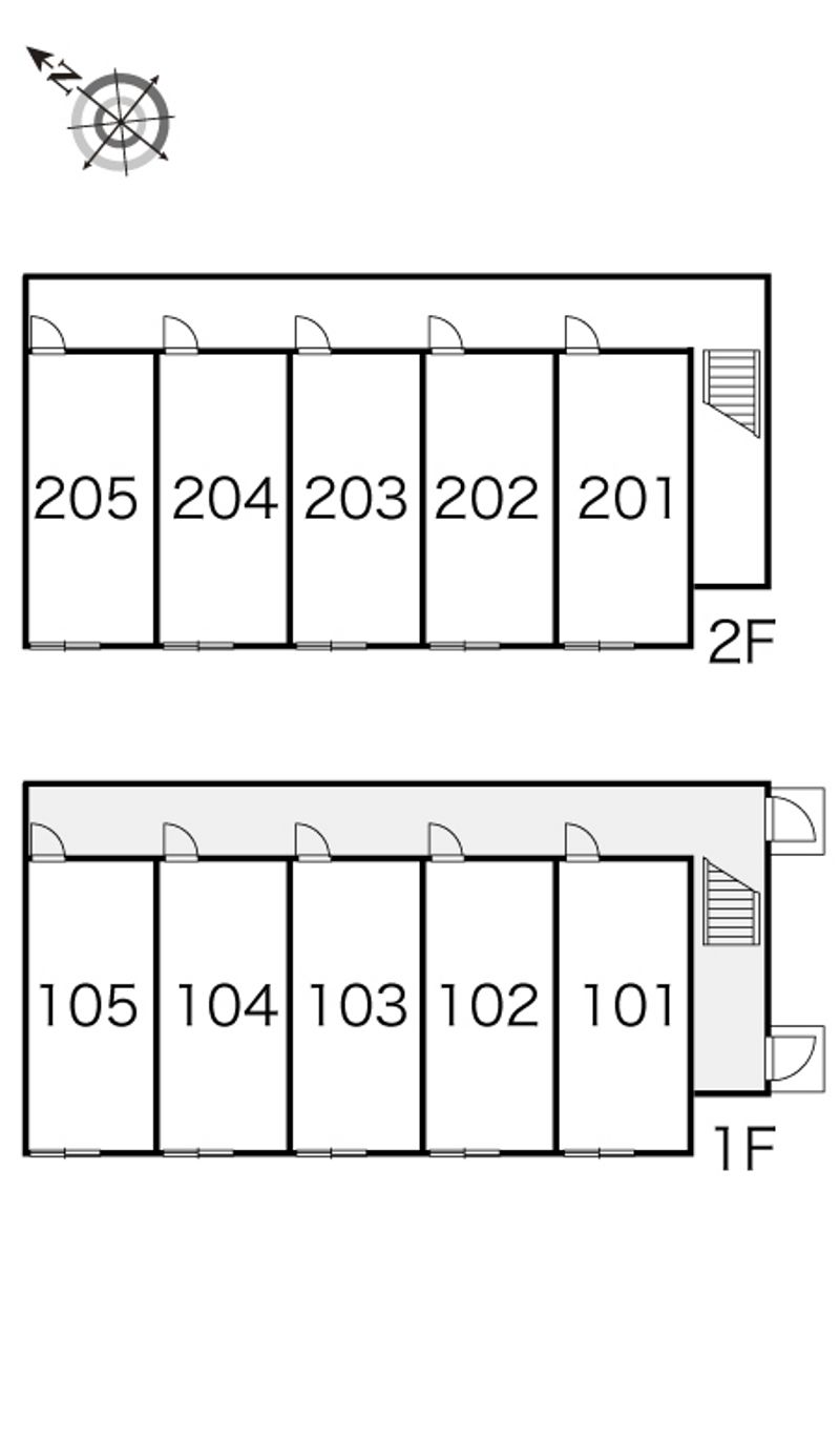 レオパレスいざり 間取配置図
