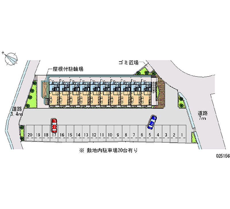 レオパレスＲｏｓｅＫｕｒａｔａ 月極駐車場