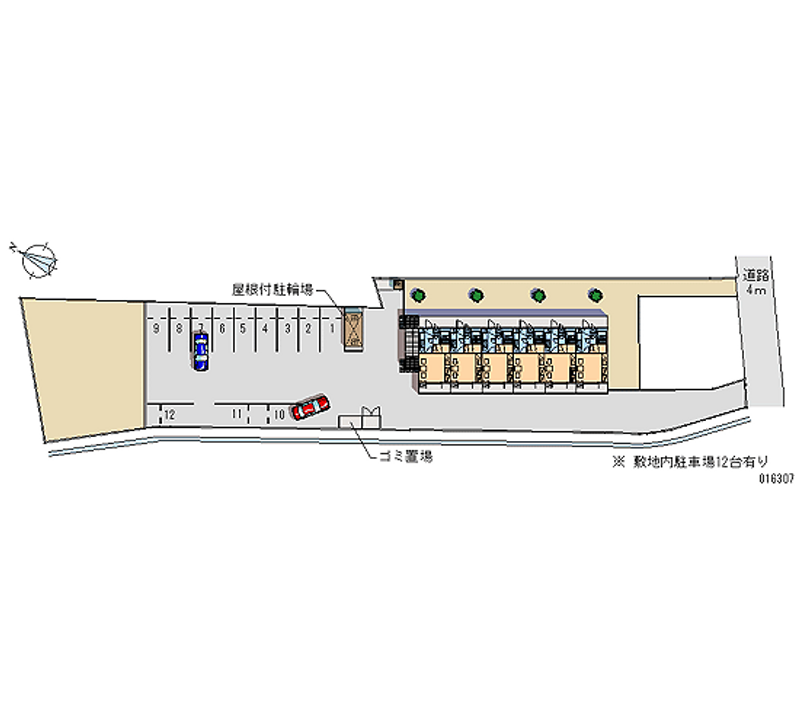 16307 Monthly parking lot