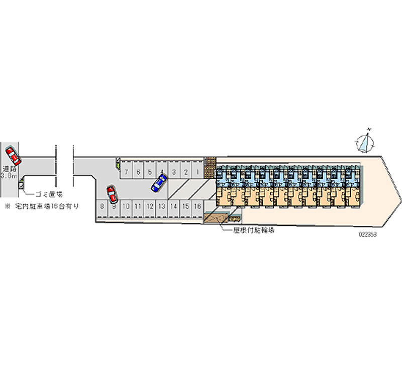 22353 bãi đậu xe hàng tháng