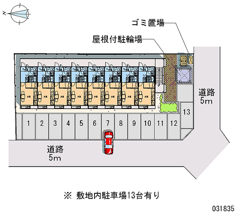 レオパレスサンキエム下条 月極駐車場