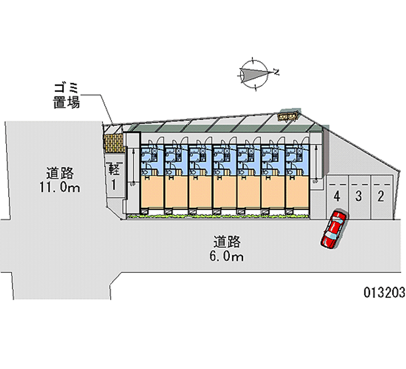 レオパレスフライトホフ 月極駐車場