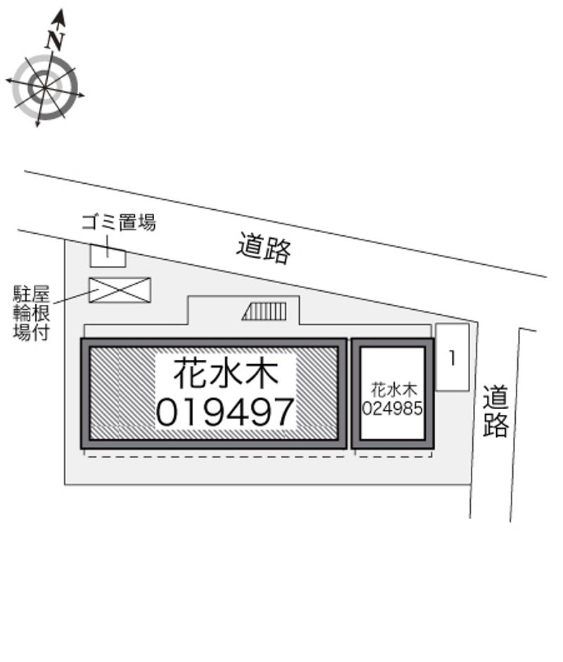 レオパレス花水木 配置図