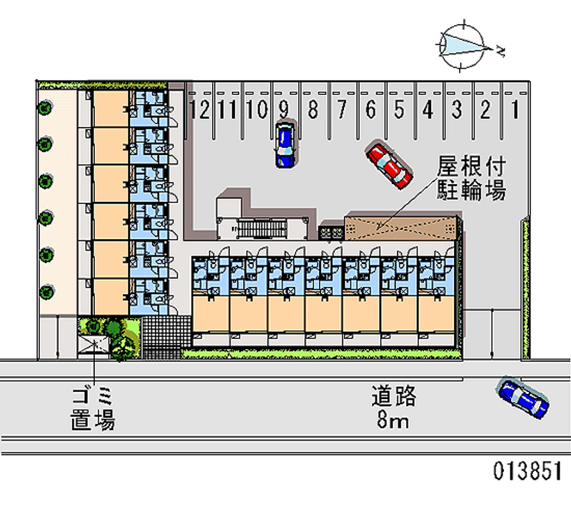 13851月租停車場