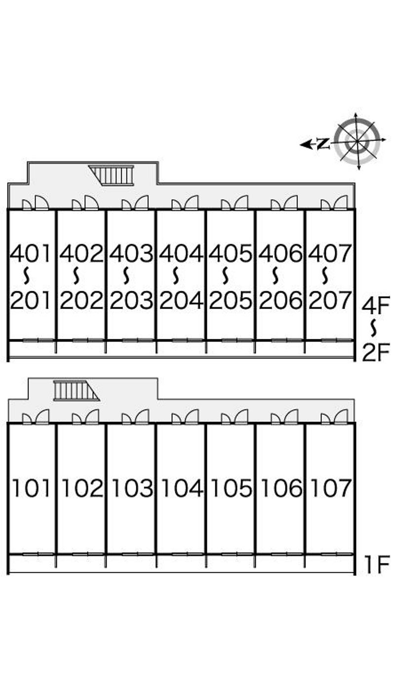 レオパレスヴィクトリア 間取り配置図