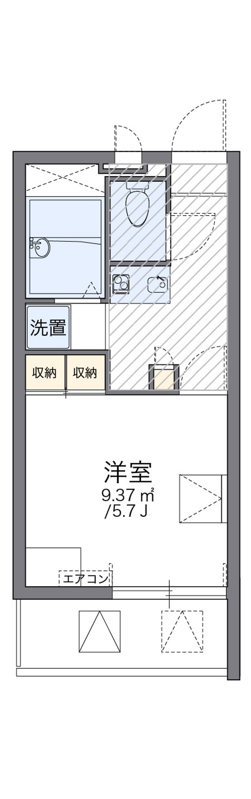 レオパレスタチバナ 間取図