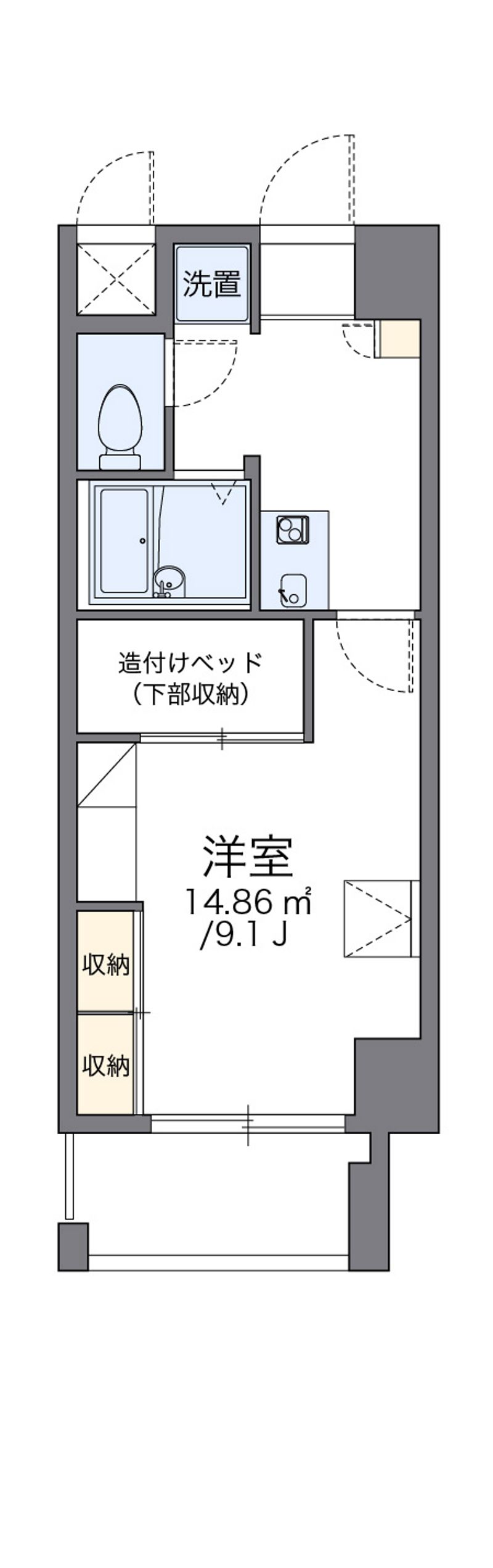 レオパレス三井田 間取り