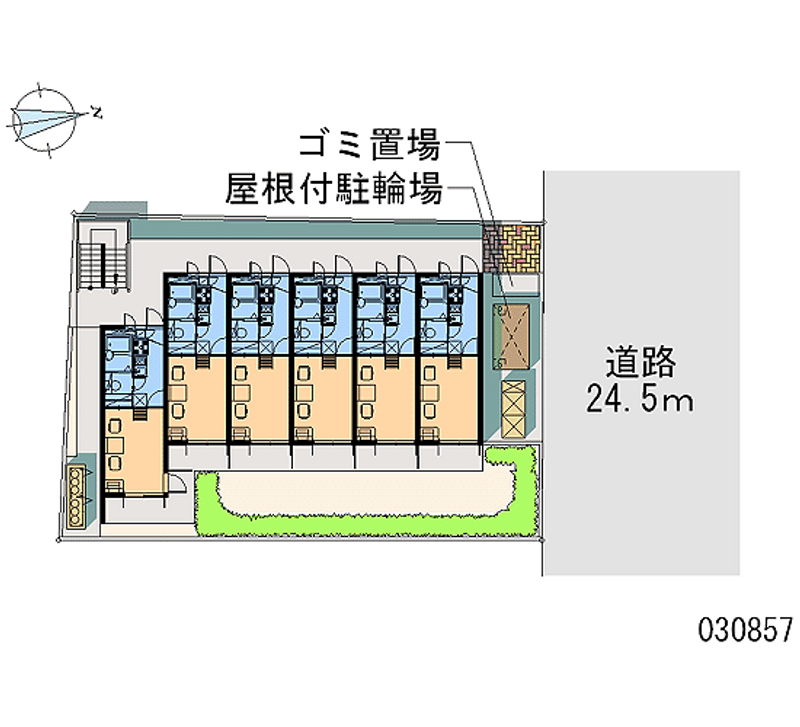 レオパレスＹＡＭＡＫＩ 区画図