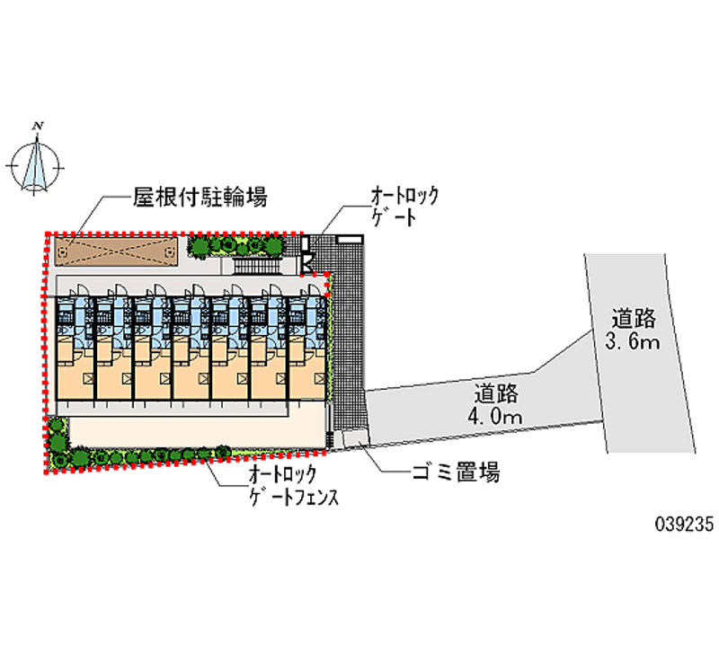 レオパレス常盤台 区画図