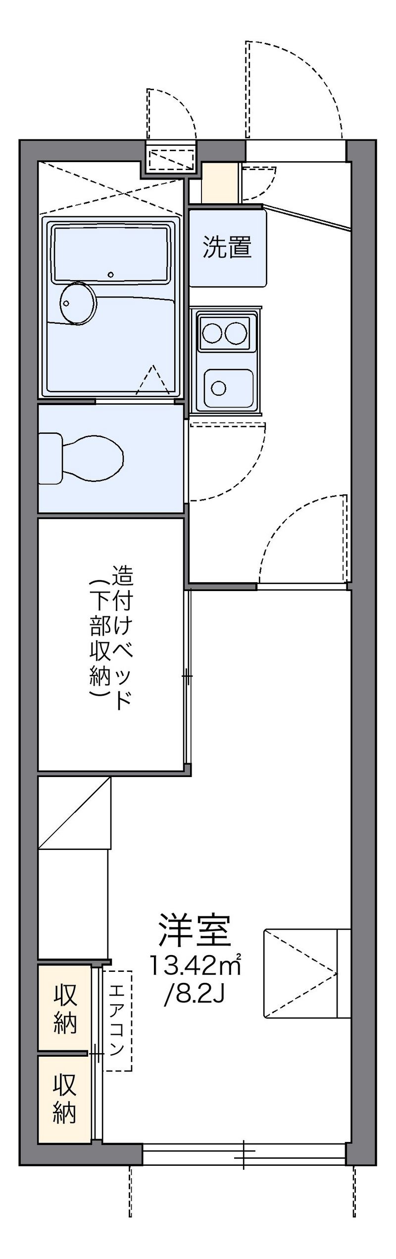 レオパレス小倉 間取図