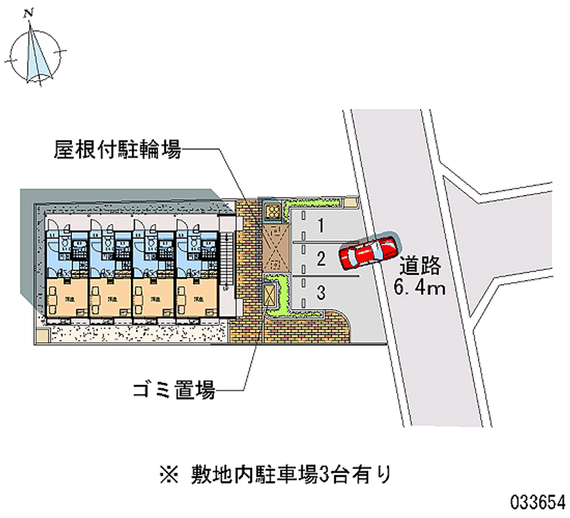 レオパレスダイガ 月極駐車場