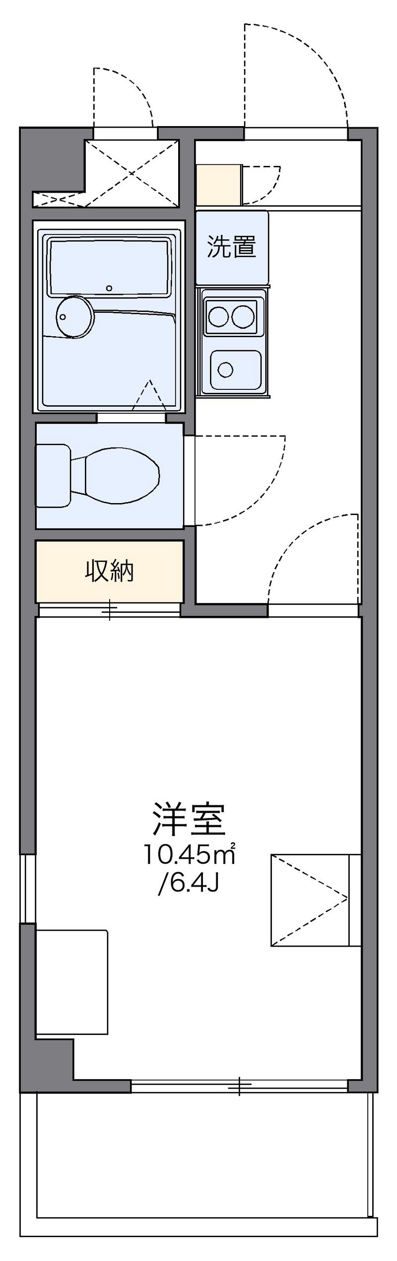 レオパレスエタージュ 間取図