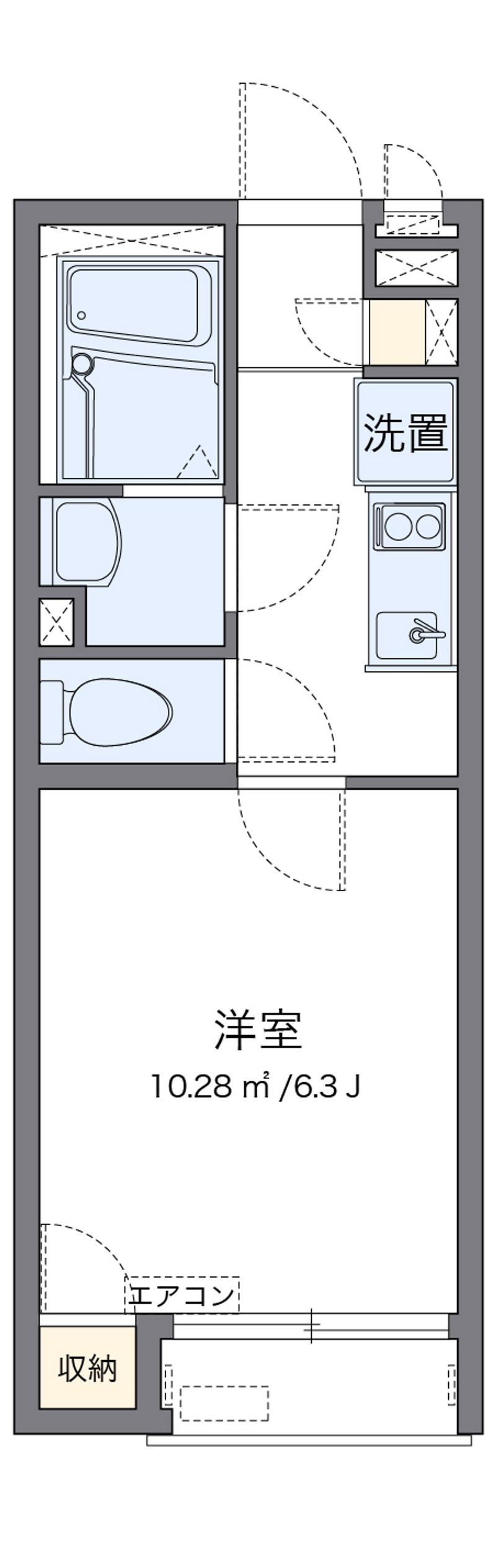 レオネクストシャトル杉田Ⅴ 間取図