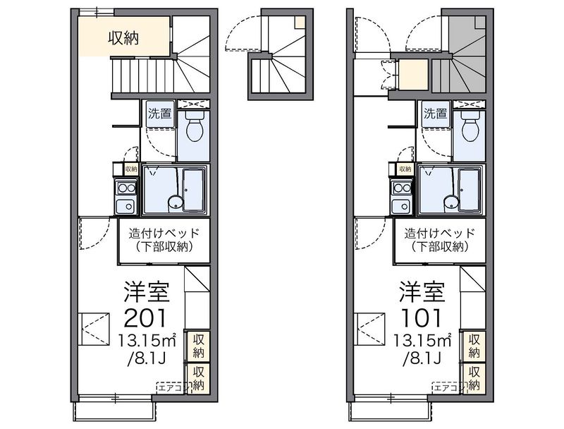 レオパレスアイランド 間取図