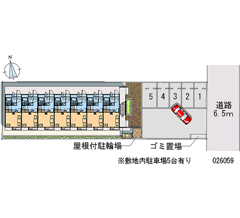 レオパレスプレミール 月極駐車場