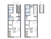 レオパレスＫＡＷＡＫＵＢＯ 間取り図