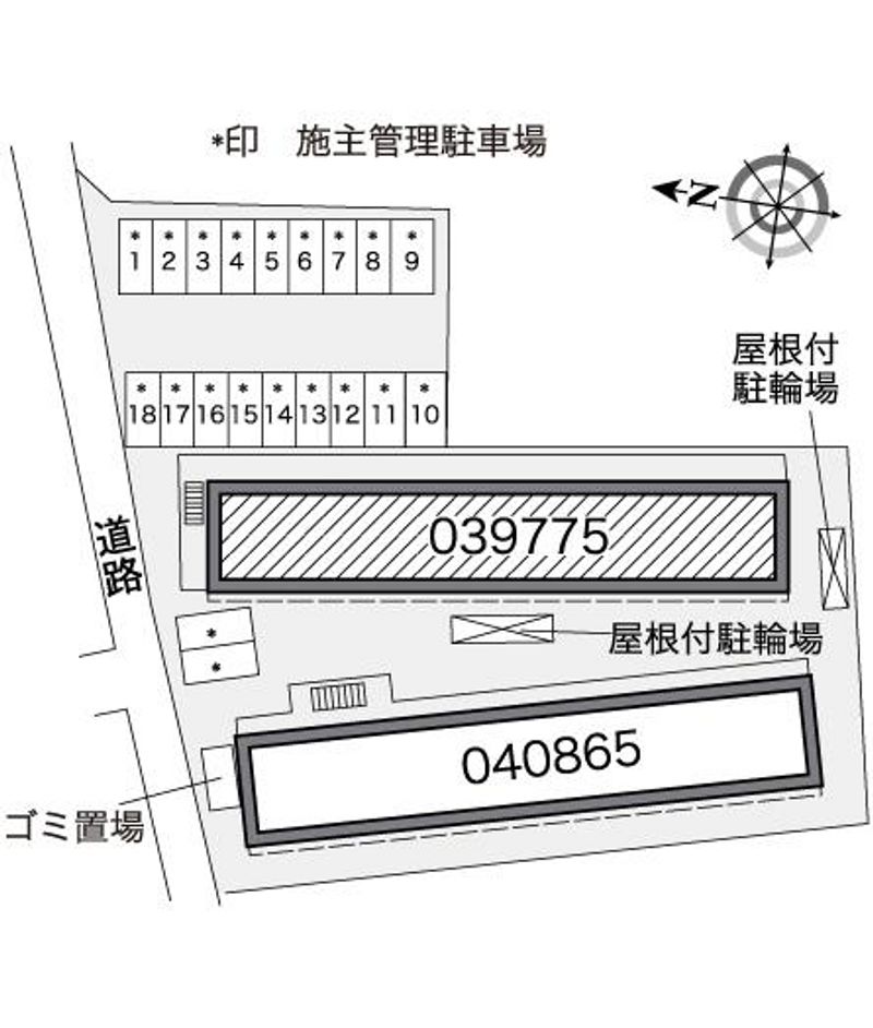 レオパレスグランツⅡ 配置図