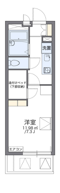 レオパレス八事 間取り図