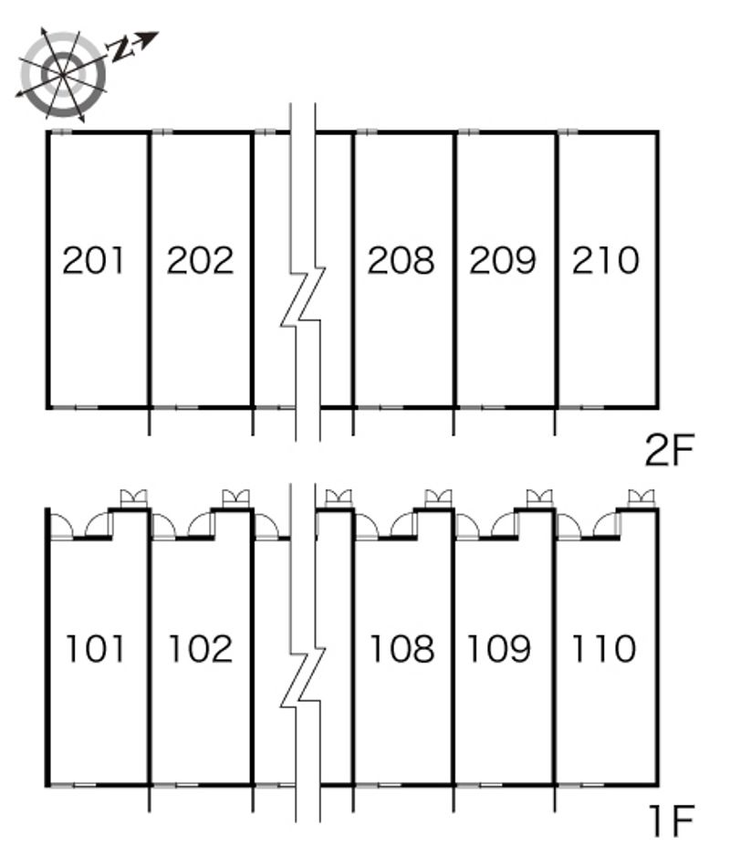 レオパレス春 間取配置図
