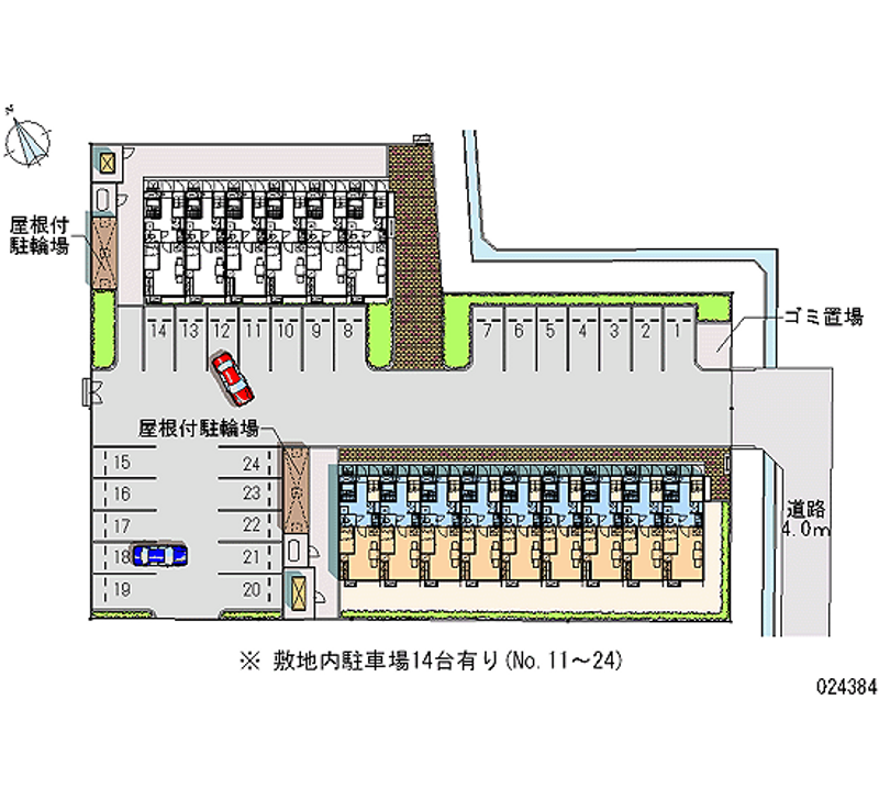 24384 bãi đậu xe hàng tháng